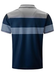 Mens Fashion Polo Shirts Casual Contrast Color Short Sleeve T Shirt Striped G…