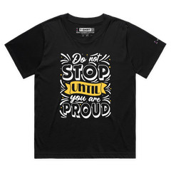 VOICEART Do Not Stop Motivational Lifestyle T-Shirt with Premium Quality Graphic