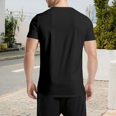 Digital Print Casual Cotton Round Neck Short Sleeve T-Shirts Unisex Loose Punk
