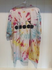 Vintage Diadora Soccer Sessions Tie-Dye Graphic T-Shirt XL