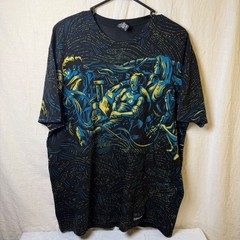 DEFCON DEF CON 27 All Over Print T-Shirt XL Black Graphic Tee