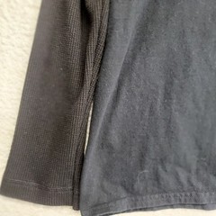 Hard Rock Cafe Men’s T-Shirt Large Waffle Knit Sleeves Twofer Hollywood FL