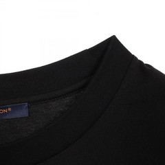 Louis Vuitton Paris 1854 Embroidered Front Logo Crewneck T-shirt Black Size M