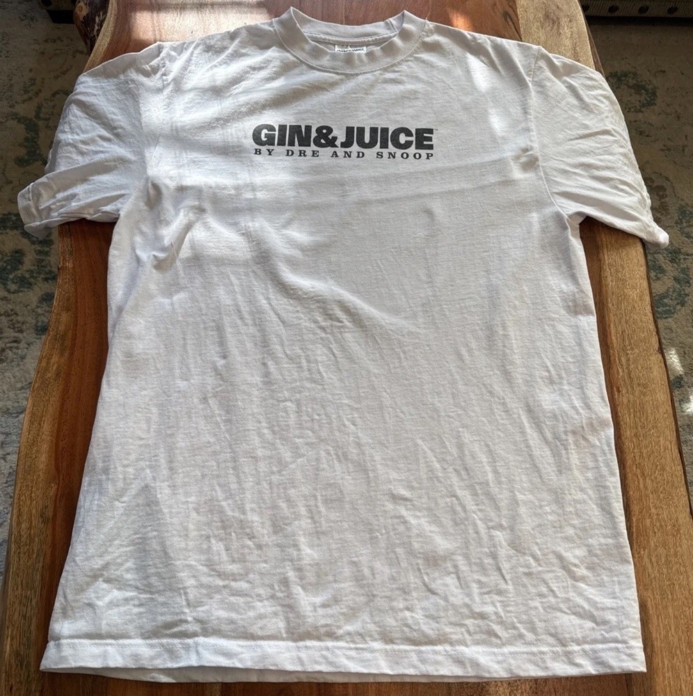Gin & Juice by Dr Dre and Snoop – Shakawear SuperMax Heavy T-Shirt – Large -Rare