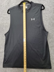 Under Armour Tank Top Shirt Men’s Medium Black Polyester Compression *
