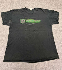 Mens Y2K VINTAGE XL Black Transformers Megatron Graphic T-Shirt Cotton Crew Neck