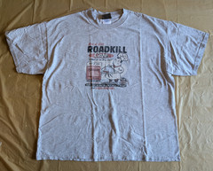 Vintage 90s Roadkill Cafe T-Shirt XL D-Lab The Doctor Heather Gray Boxy Fit