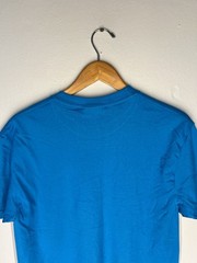 Hanes Heavyweight 50/50 Blank T-Shirt M Teal Blue Y2K Vintage Made in Haiti