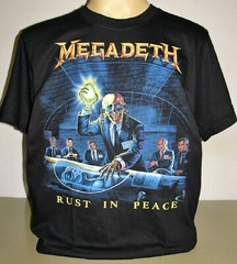 Megadeth Rust In Peace T-Shirt Size S M L XL 2XL 3XL Thrash Metal Band XXL XXXL