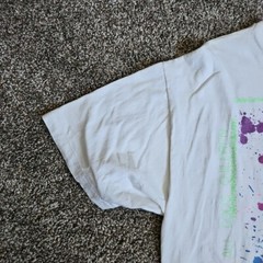 Gecko Hawaii Neon Color Size Large Single Stitch White Destination Short Sleeve