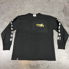 Bruce Lee Casetify T Shirt Mens XL Black Long Sleeve Flaws Preowned