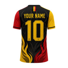 Personalized Belgium Soccer Jersey, Custom Name Number Red Football Shirt