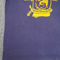 Vintage University of Delaware Army Mens Medium Blue Short Sleeve T-Shirt