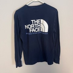 The North Face Men’s Small Navy Blue Long Sleeve Graphic Logo Tee