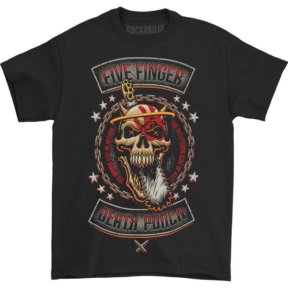 Men’s Five Finger Death Punch Rebellion Revised T-shirt Small Black