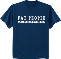 Big and tall t-shirt funny saying fat people bigmen decal tee shirt