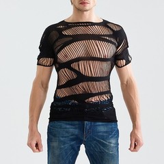 Men Mesh Tops Hollow Out Underwear Brand New Condition Comfortable Fit