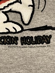 Peanuts Snoopy Woodstock Guitar Xmas Shirt Large Have a Rockin Holiday Sz XL