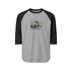 Free Spirit Jeep Camping Raglan Shirt | Lake, Surfboard, Duck, Pines