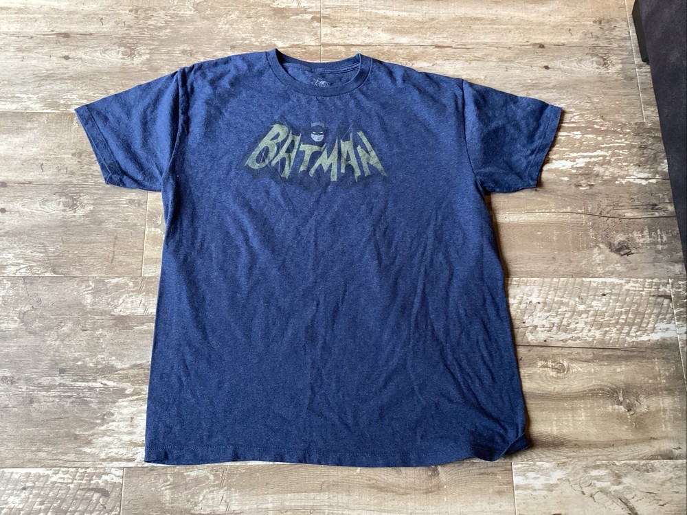 VTG BATMAN Logo Blue T Shirt Men’s XL