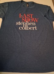 The Late Show With Stephen Colbert Last Show Tee Shirt – Medium