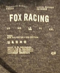Men’s Fox Racing Heathered Black Graphic Shirt Motocross Motorcycle Dirt Bike