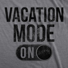 Mens Vacation Mode On T Shirt Funny Spring Break Tee