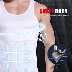 Men’s Slimming Body Shaper Vest Abs Abdomen Compression Shirt Workout Tank Tops