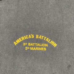 Vtg Third Battalion Third Marines Americas Battalion Black L Single Stitch Shirt