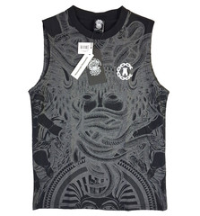 Crooks & Castles Football Medusa Muscle Tank Shirt Small Oversized Heavyweight