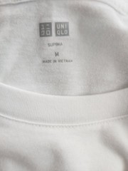 Uniqlo Supima Cotton Crew Neck Short Sleeve Tee in White Size M 404136