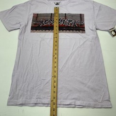 Aerosmith Graffiti Boxcar Graphic T-Shirt Mens Medium White Rock Band Tee 2023