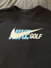 Nike Golf The Nike Tee Black Cotton Men’s Graphic Logo T-Shirt Size L