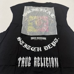 TRUE RELIGION – Jet Black True Dragon Muscle Tank Top Tee Sleeveless Size Medium