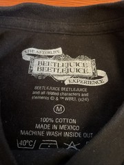 Afterlife The Beetlejuice Experience T-Shirt MEDIUM Live Haunt Halloween