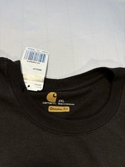 Carhartt Short Sleeve Pocket T-Shirt Mens 2XL Brown NWT Irregular Read