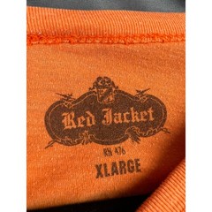 Red Jacket Detroit Tigers T Shirt Mens XL Orange Good Vintage Mascot Graphic Tee