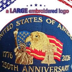 Embroidered United States 250th Anniversary Hat – 250 Years Anniversary USA T…