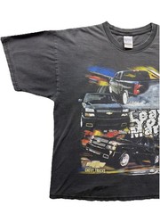 Vintage Chevrolet Chevy Silverado Trucks Black Graphic T Shirt Men’s XL
