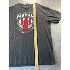 Case IH Farmall Tractor T-Shirt Mens 3XL Tall Gray Graphic Short Sleeve Tee
