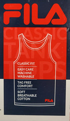 FILA 4 Ribbed Tank Tops L White Soft 100% Cotton Tag-Free Classic Fit SHIPS FREE