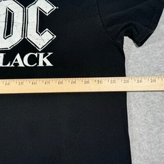 AC/DC Shirt Adult Extra Large Black Rock Band Music Tour Back in Black Mens