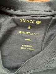 Stance Premiere Tee With Butter Blend Men’s Size Medium Navy Shirt