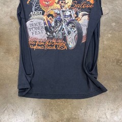 Vintage 1997 Boot Hill Saloon Biker Biketoberfest Cut Off Muscle Shirt Large