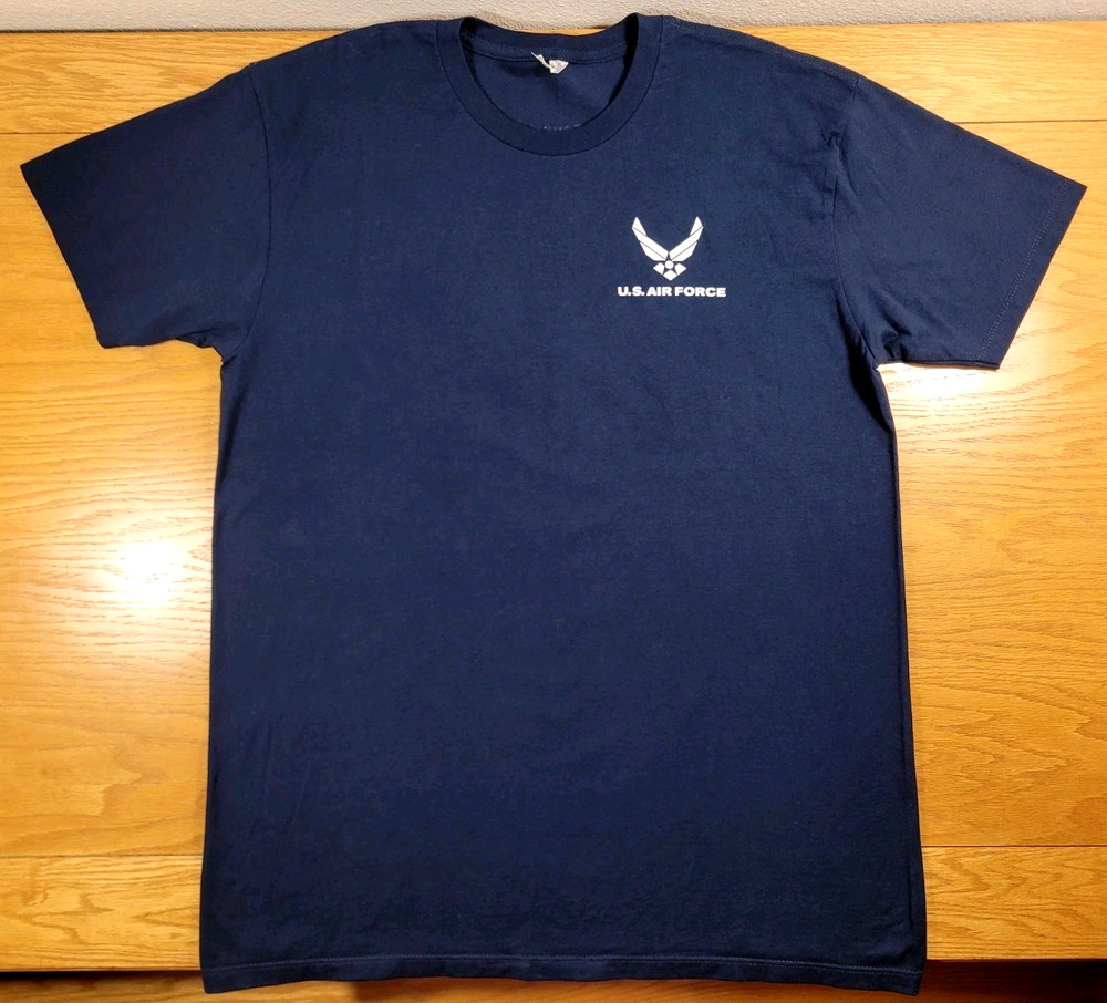 U.S. Air Force T-shirt Men’s Large Blue White Adult United States USA Military