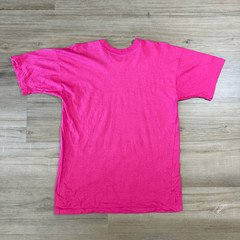 Vintage 80s I Climbed The Great Wall Of China Pink Shirt Size XL Single Stitch