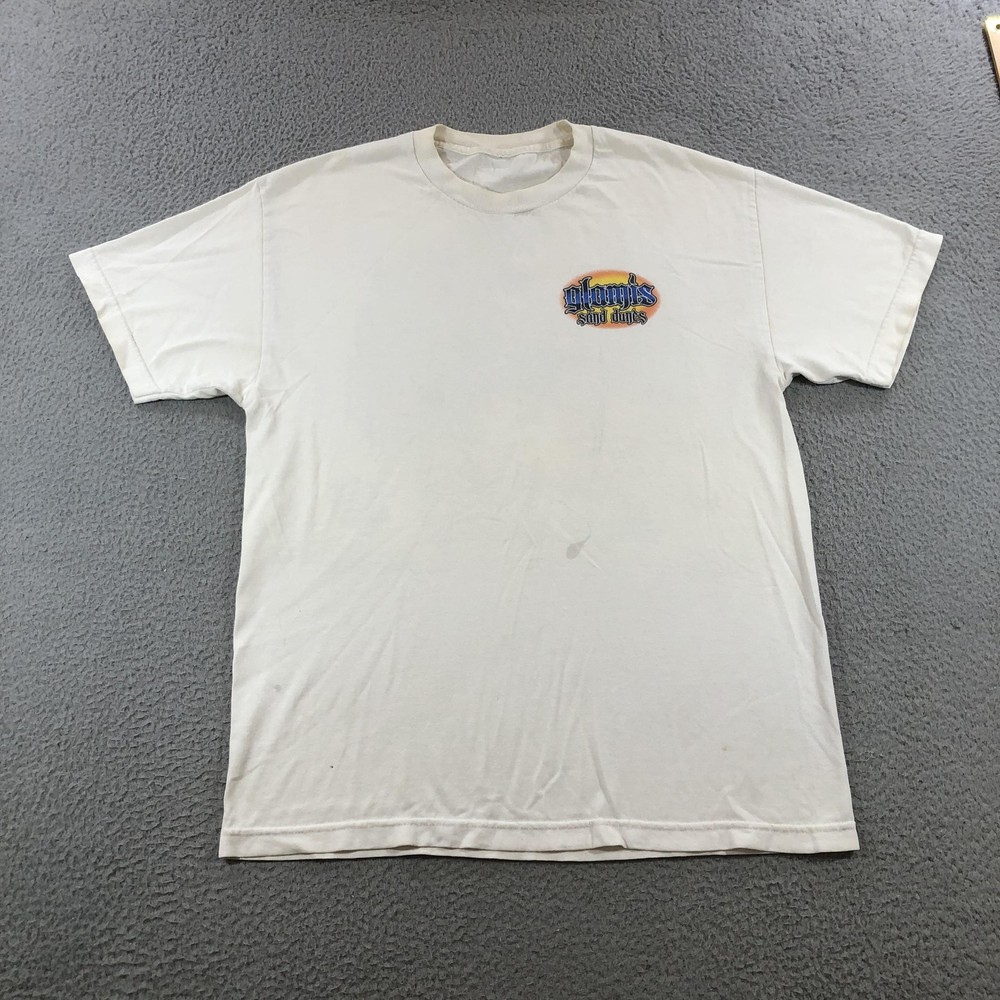 Glamis Sand Dunes Shirt Mens Extra Large White Off-Road ATV Dirt Bike Racing Tee