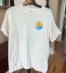 Comfort Colors Beach Tee Shirt Mens Medium Womens Short Sleeve Beige
