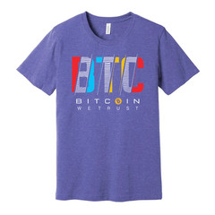 Bitcoin We Trust Graphic T Shirt Unisex Apparel Featured Crypto Currency Tee For