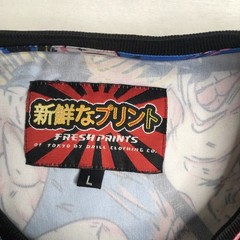 Anime All Over Print T-Shirt Fresh Prints Of Tokyo Drill Clothing Co -Size Large